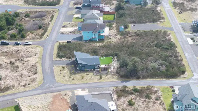 Looking towards the East; side view of property.