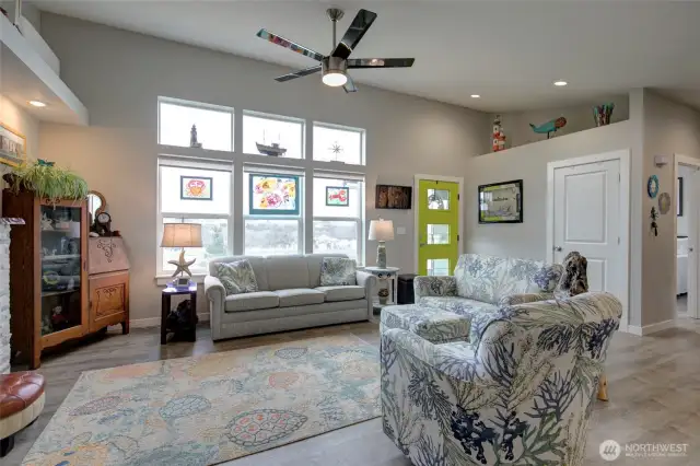 Front coat closet is one of many closet/storage spaces inside the home.
