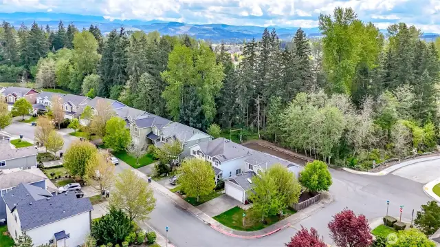 This aerial view captures the stunning natural beauty and scenic layout of the Sunrise Community—where breathtaking landscapes meet exceptional living.