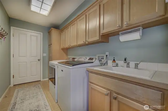 Upstairs laundry room