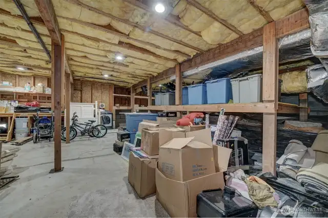 Plenty of downstairs storage
