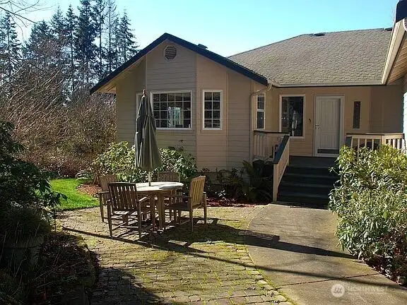 View of patio, before new 50 year roof was installed