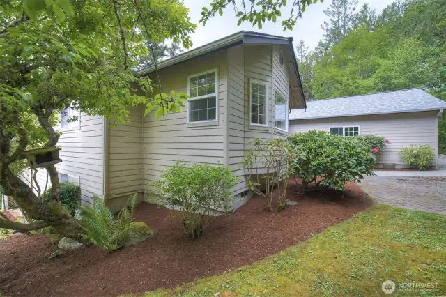 South side of home