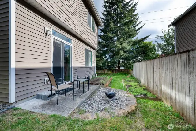 Low-maintenance Backyard with garden space