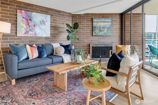 Engineered hardwood floors throughout.