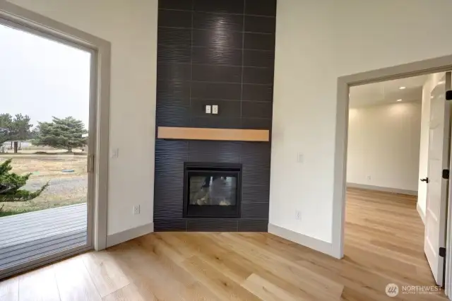 Beautiful tile Propane Fireplace