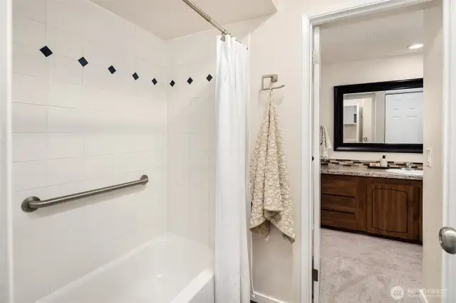 Includes a bathtub.