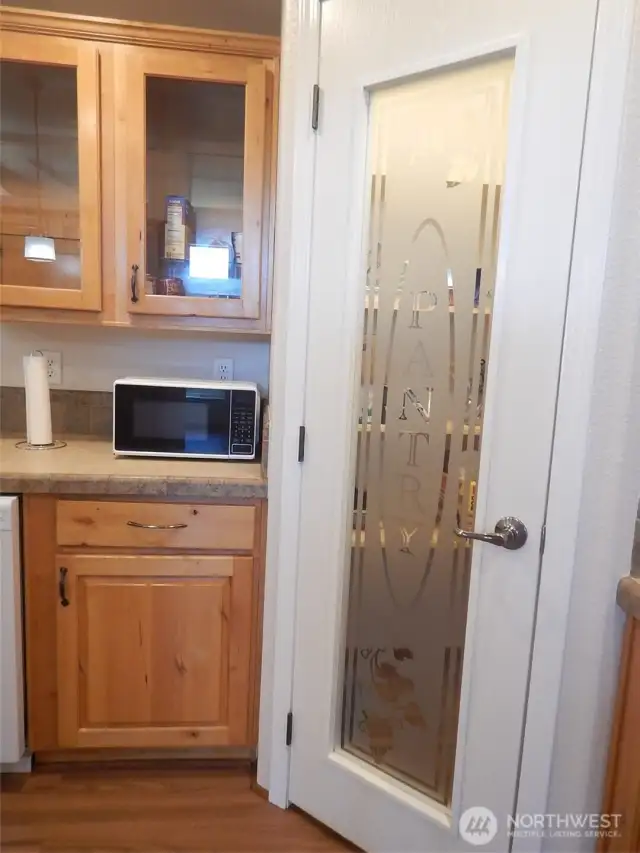 walk-in pantry in kitchen