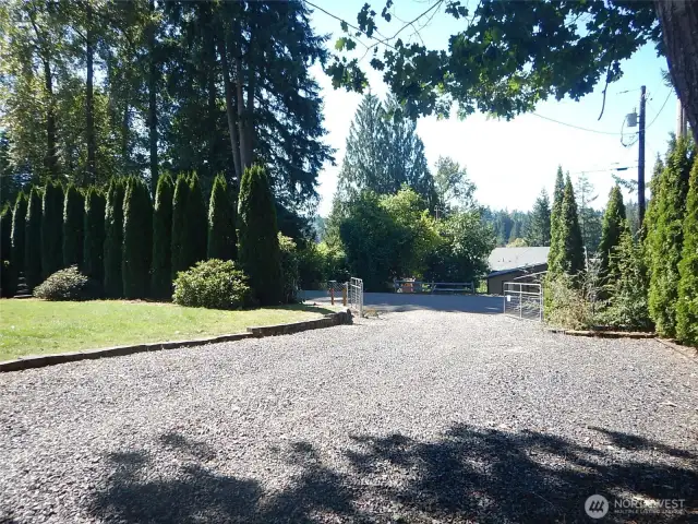 view of driveway out to street