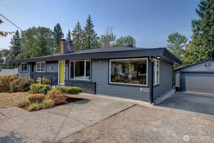 Mid-century rambler with modern curb appeal