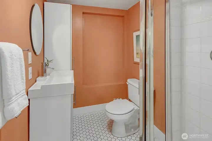 Second bathroom on the lower level