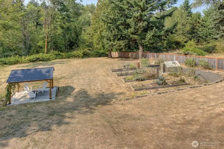 Recently added gazebo adds another tranquil space to relax