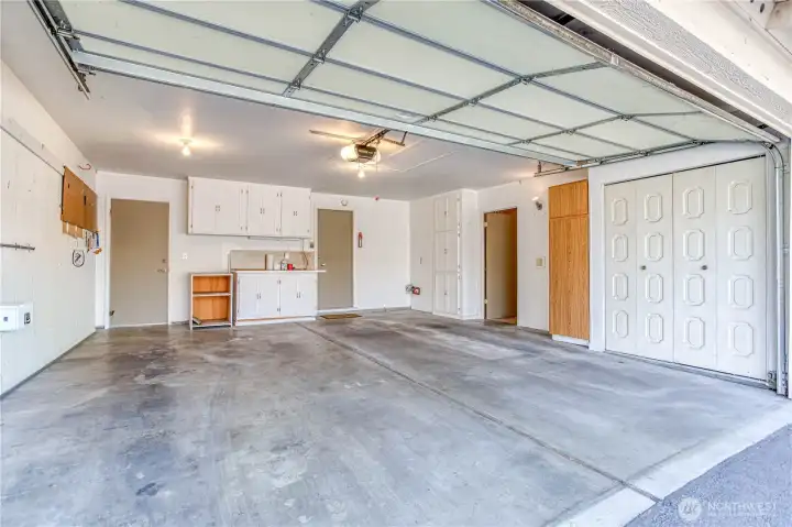 Lots of storage in garage