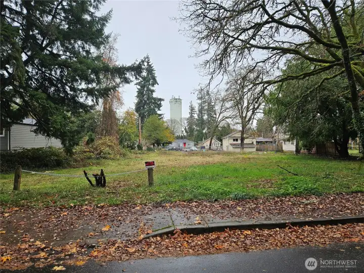 Sidewalks in street and driveway entry at property.