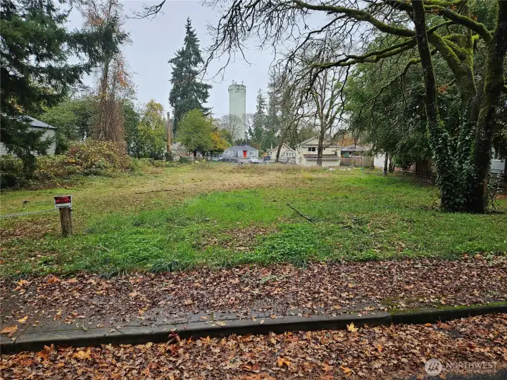 Mostly flat and clear lot.