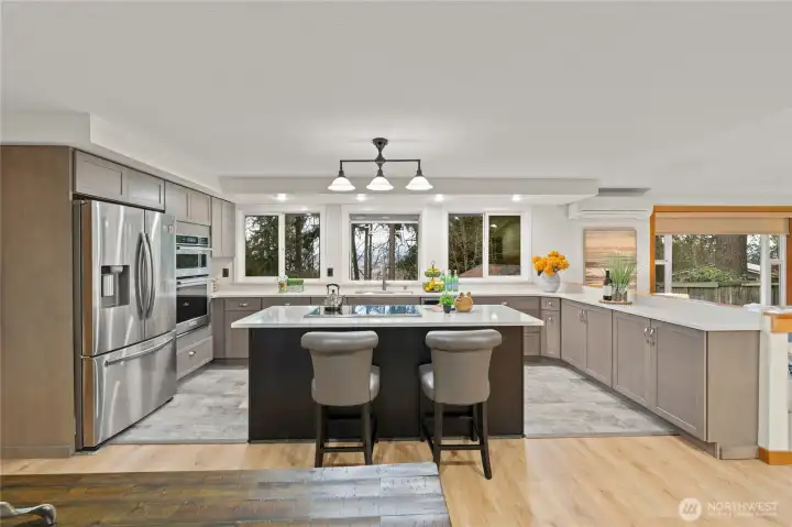 Modern kitchen with all the bells and whistles!