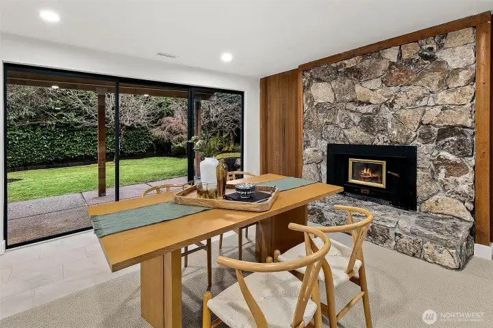 Covered patio right off this area.