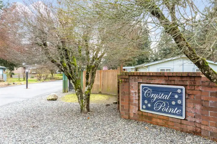 Gated entrance offering added privacy and security.