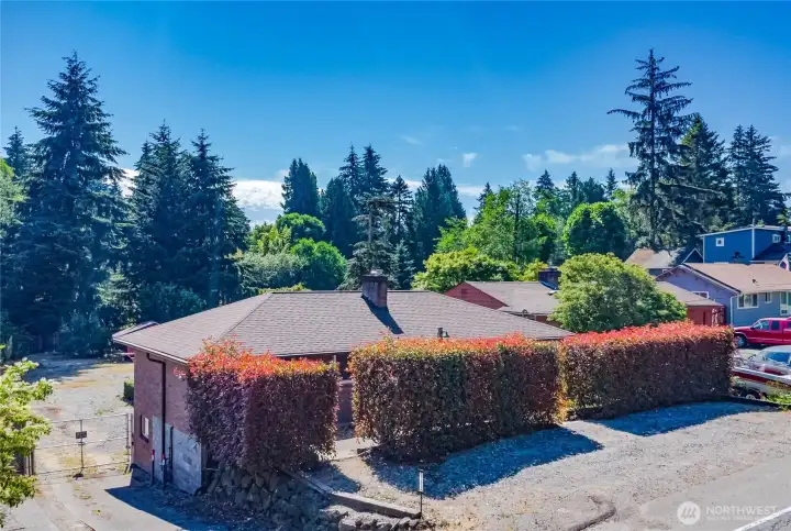 Driveway access to backyard