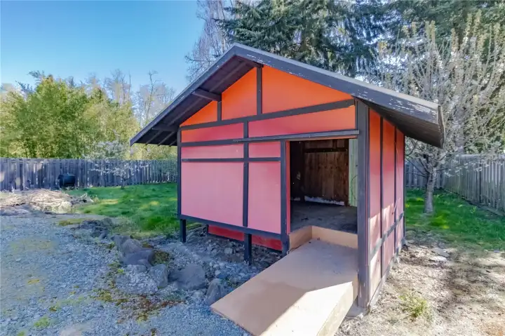 Useful outbuilding for storage, play house or whatever you choose