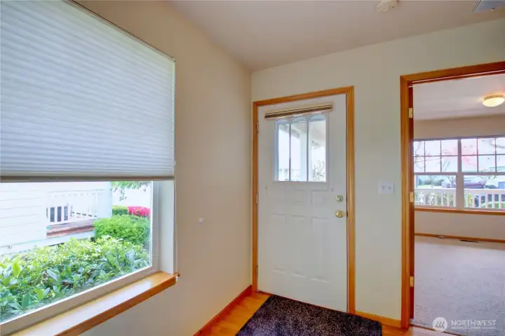 Hunter Douglas blinds on all windows. Front entrance, 2nd bedroom facing the front of the home with a full bathroom just off of the entrance.