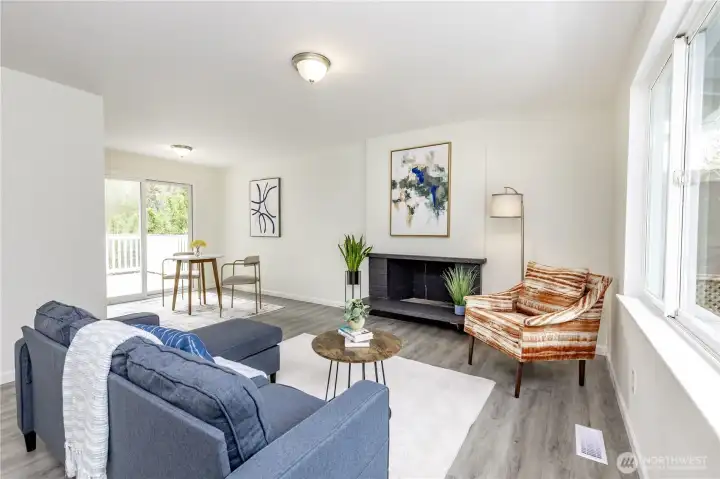 Very Light & Bright living area!