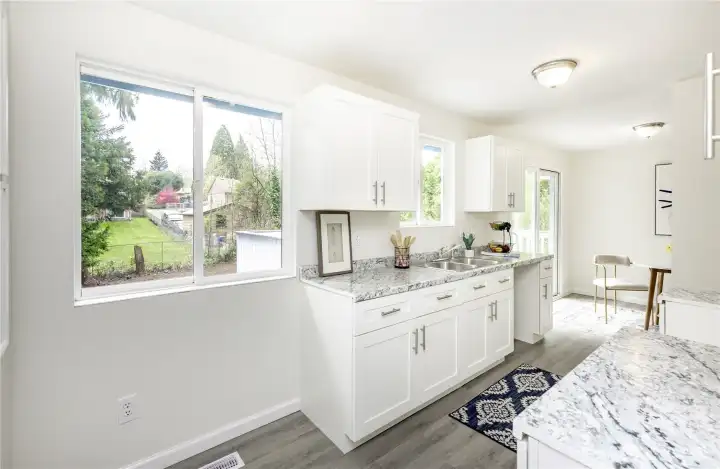 Light & Bright kitchen area!