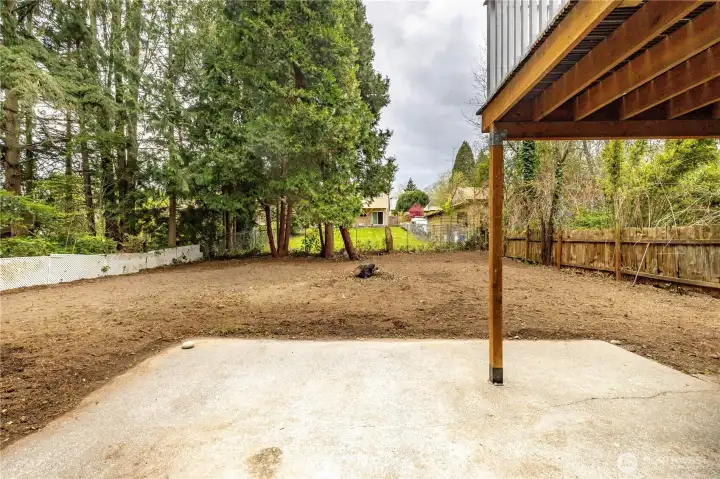 Walk into an abundant back yard!