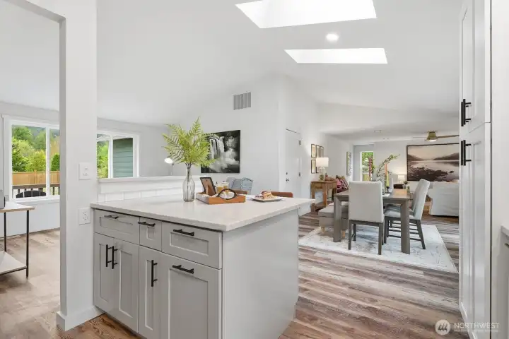 The entire home has been newly painted, offering a clean, updated feel throughout.