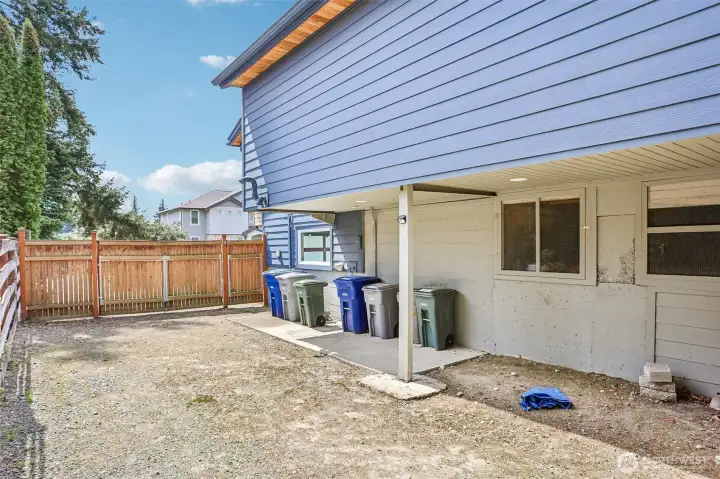 Boat/RV parking, facing driveway gate