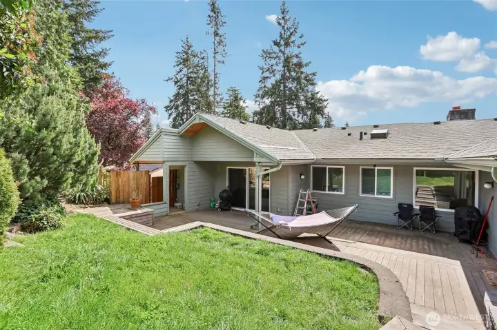 backyard facing deck