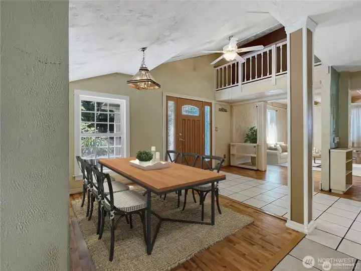 Virtually staged diningroom Virtually staged diningroom
