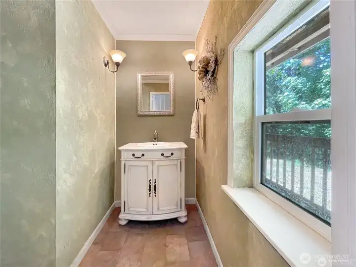 Half bath on ground floor. Half bath on ground floor.