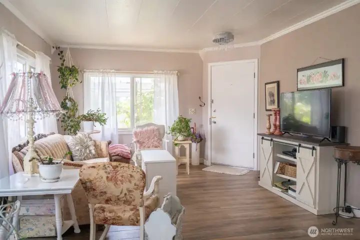 Your front living room with lots of natural light Your front living room with lots of natural light