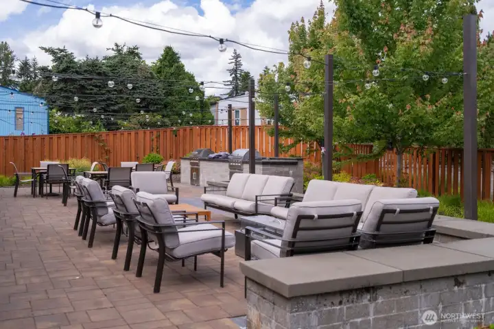 Wonderful shared outdoor space to host events or get togethers and visit with friends Wonderful shared outdoor space to host events or get togethers and visit with friends