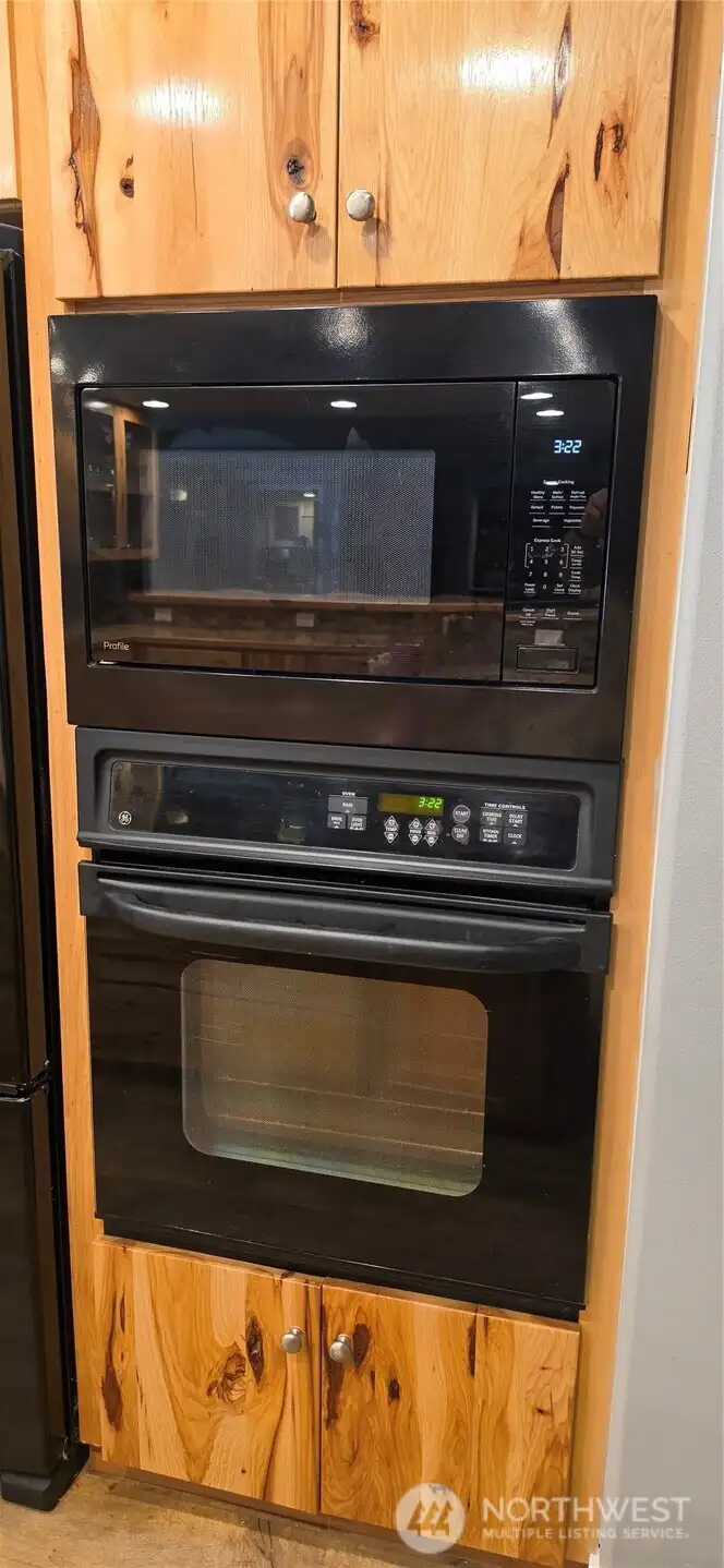 Microwave and wall oven
