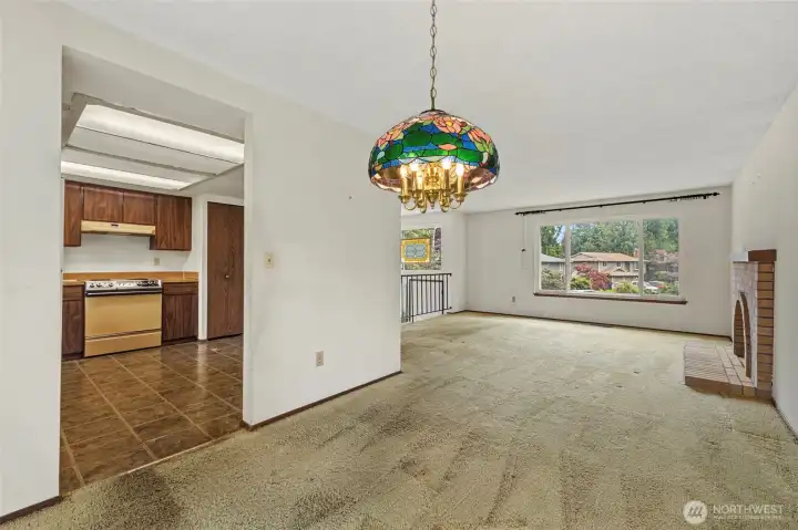 Showing Dining Room, Living Room and Kitchen. Showing Dining Room, Living Room and Kitchen.