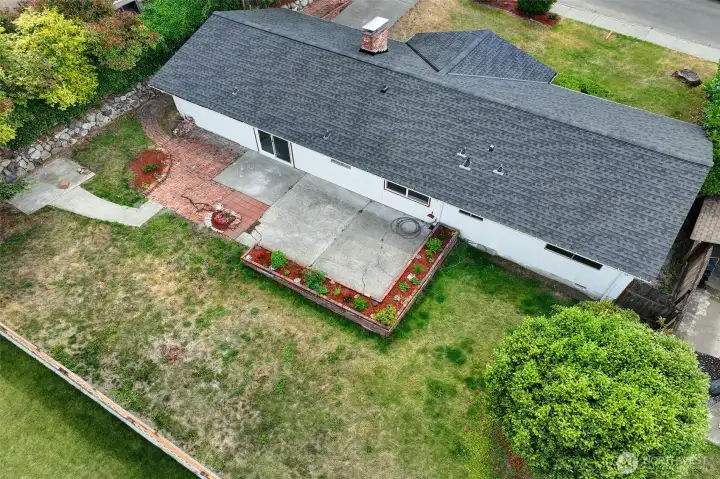 Nice big rear yard and patio Nice big rear yard and patio