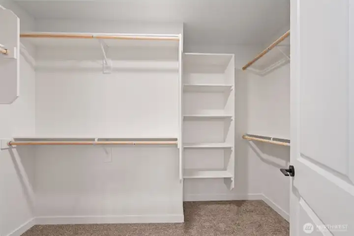 huge primary closet