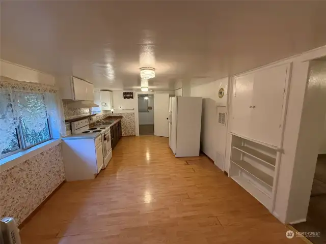 Kitchen with eating area