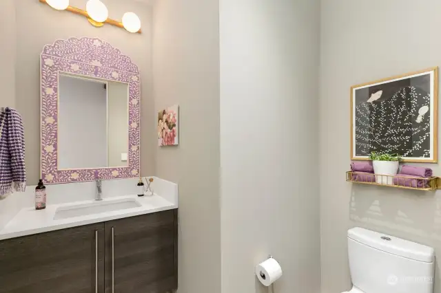 Powder room - stylish and posh!