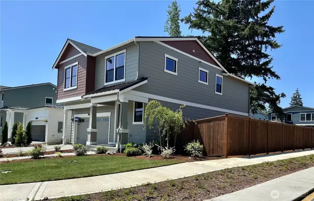 Excellent corner homesite in a quiet neighborhood, yet close to everything!  Includes complete fencing on a spacious lot!