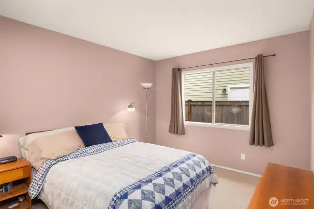 Lower bedroom is spacious and perfect for guests