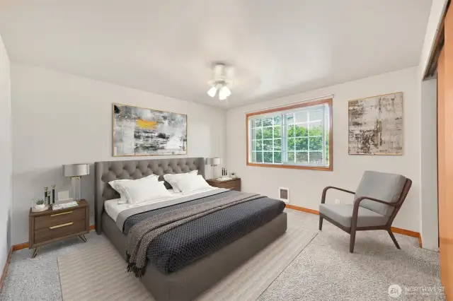 Spacious enough for your bedroom furniture