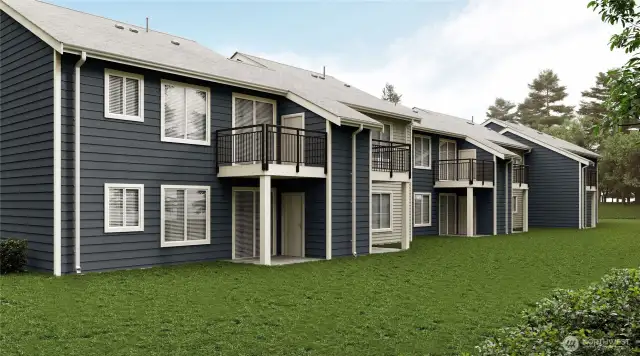 Example of finished siding project.