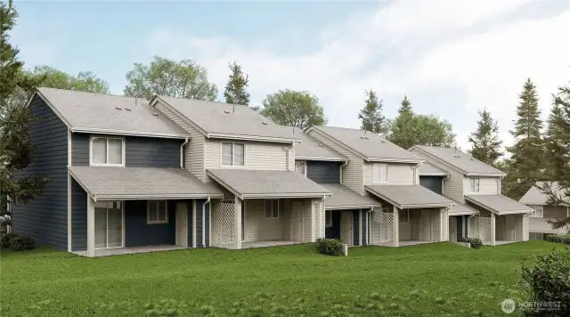 Example of finished siding project.