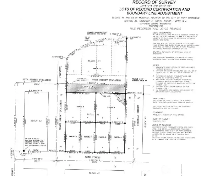 Parcel 7 double lots with access easement. No latecomer fees apply.