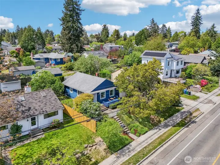 view from above drone