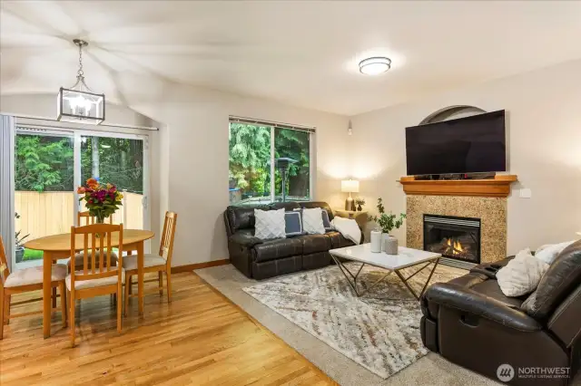 Great Room Concept with views of the extremely private backyard.