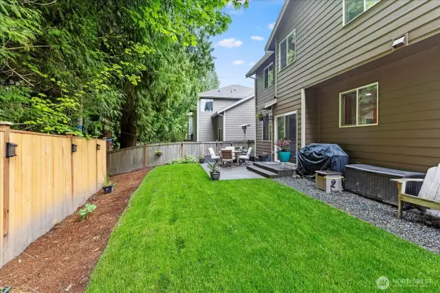 A supremely private backyard awaits!
